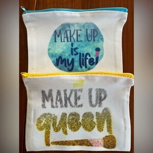 2 Pouches/Make up/Cosmetic Bags